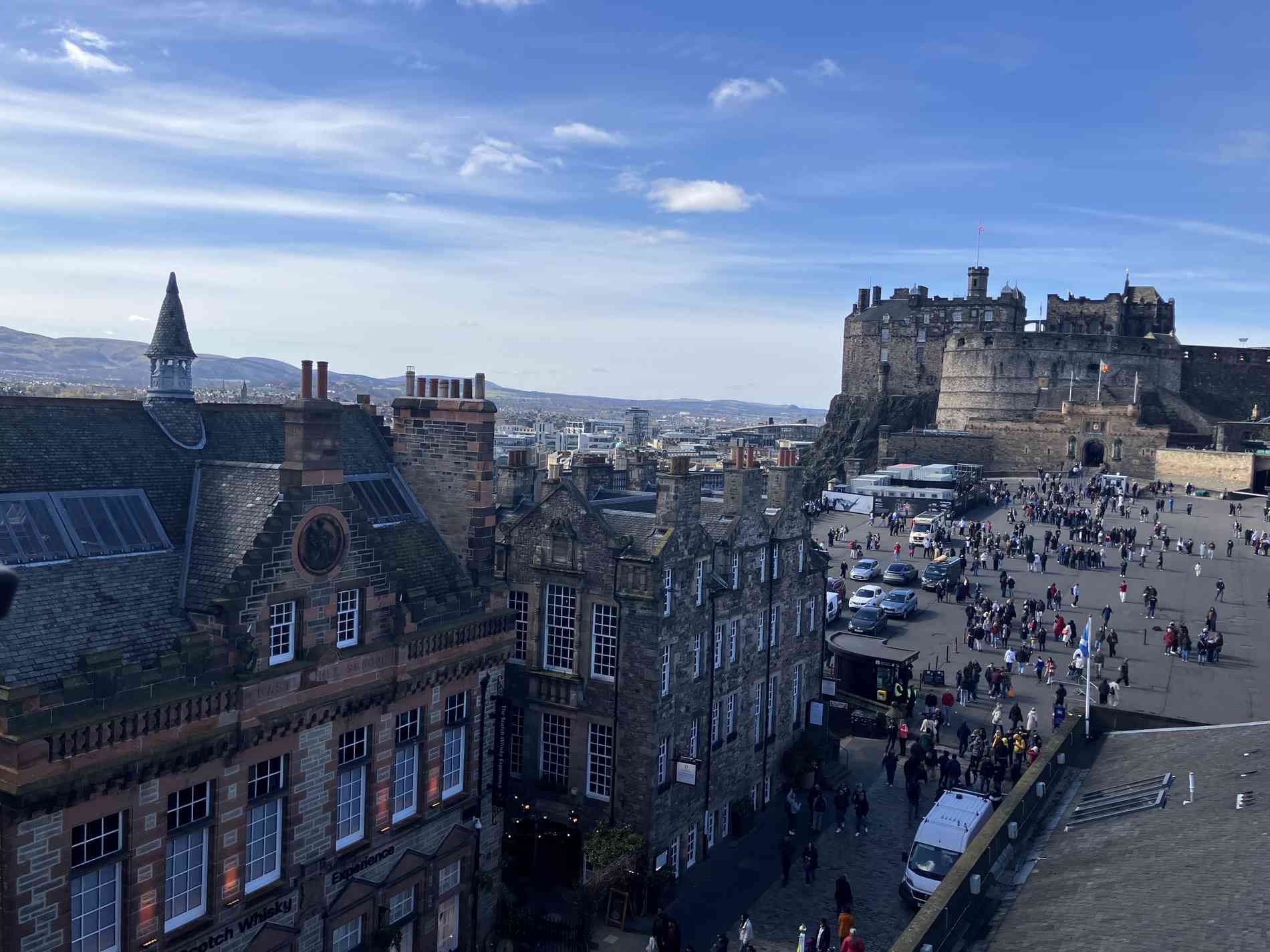Overlooking Edinburgh Castle