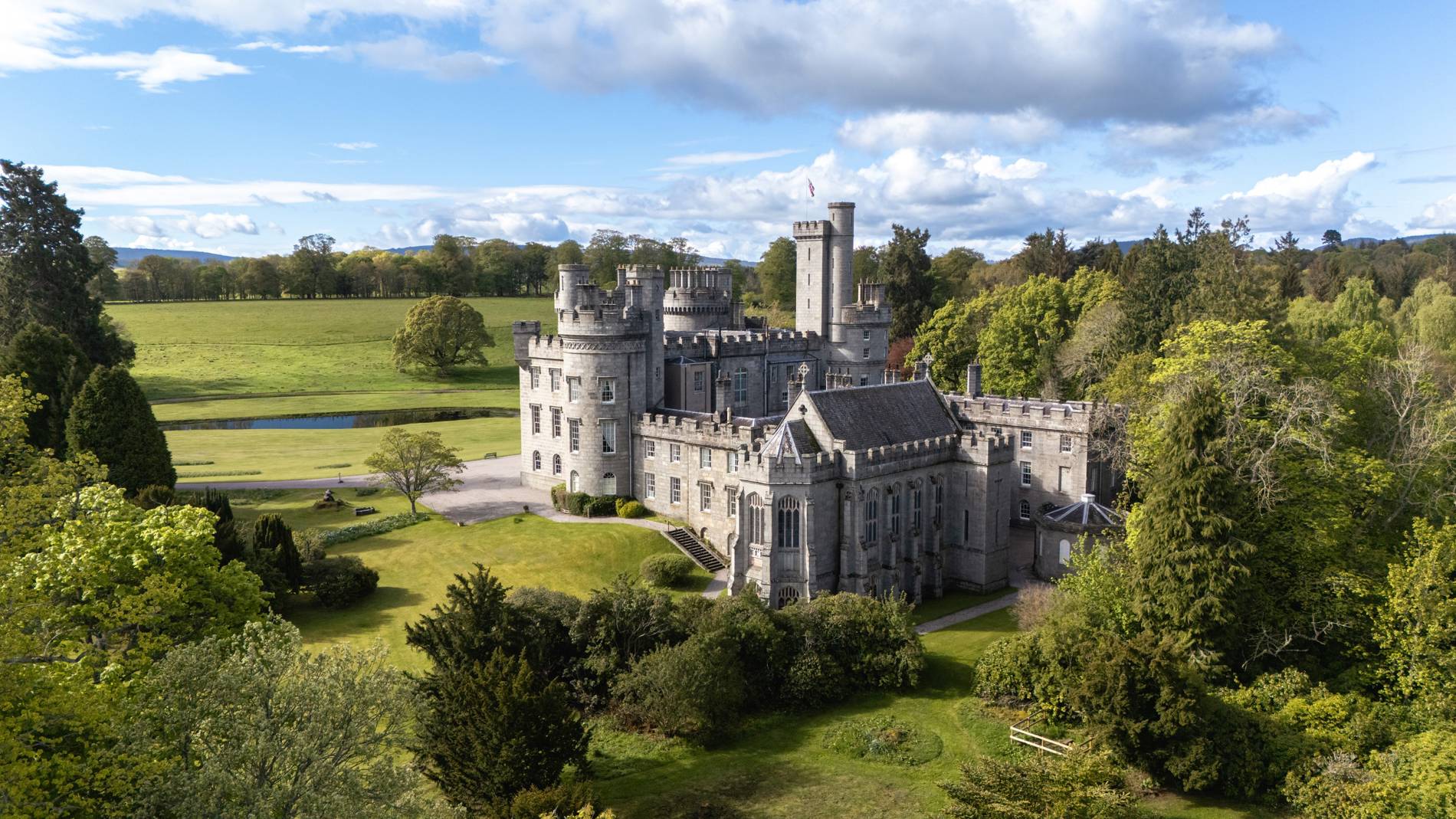 Cluny Castle - Drone