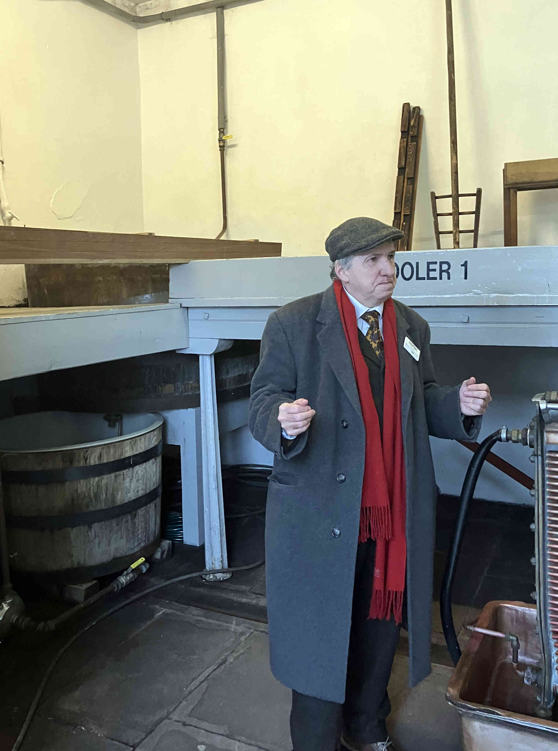 Ian gives a private tour of the Traquair Brewery